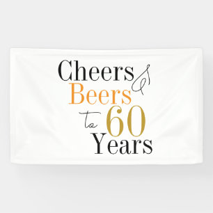 Banderoles 60e anniversaire Bières et encouragements Miniatur