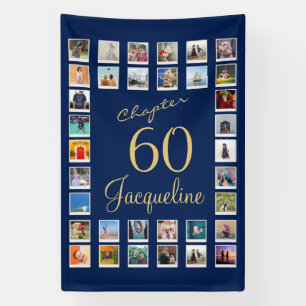 Banderoles 60e anniversaire Blue Gold