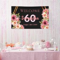 60e anniversaire fleurs d'or rose noire