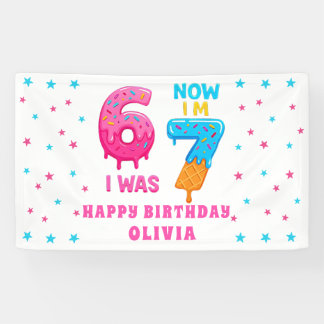 Banderoles 6 7 Meme Six Seven Birthday Banner