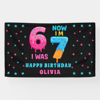 Banderoles 6 7 Meme Six Seven Birthday Banner