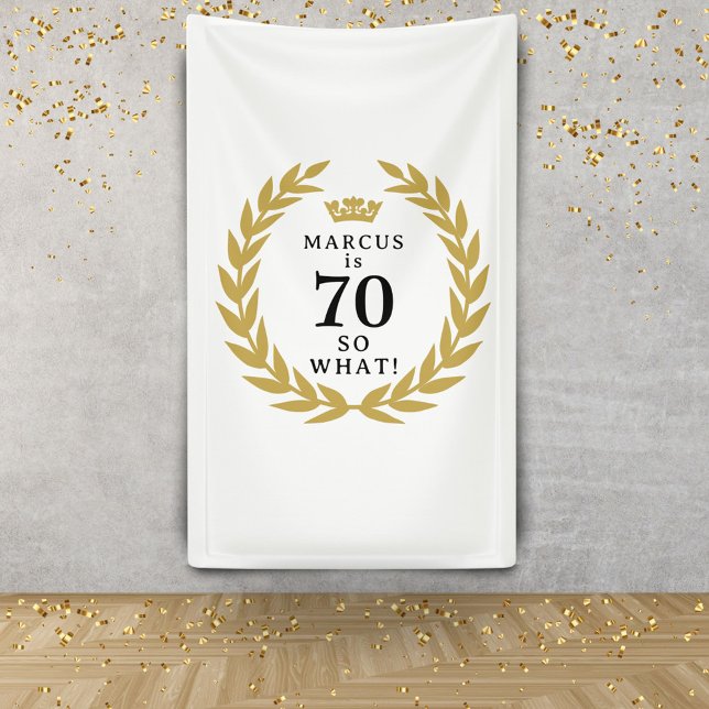 Banderoles 70 Alors, quel drôle Laurel Wreath Crown 70e anniv (Créateur téléchargé)