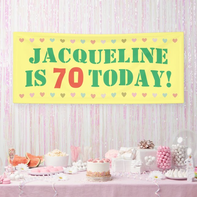 Banderoles 70e anniversaire Faire-part (Fête)