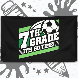 Banderoles 7e année Football Soccer Premier jour de retour à 