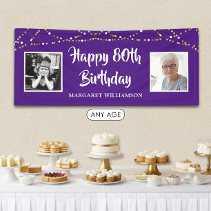 Banderoles 80e anniversaire Alors et maintenant Photos Lumièr