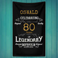 80e anniversaire Légendaire Black Gold Retro