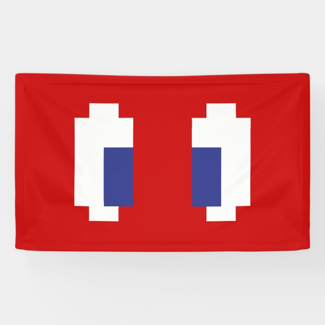 Banderoles 8 bits Pixel Manga Eyes (Horizontal)