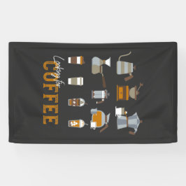 Banderoles À la recherche d'un délicieux verre de café