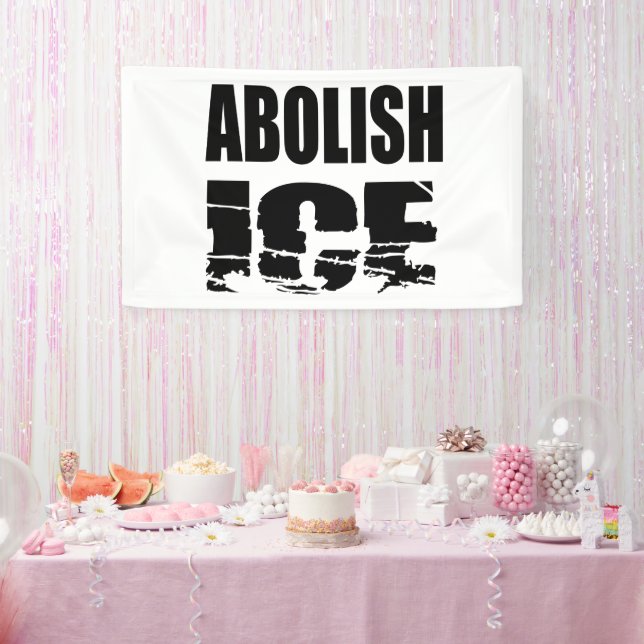 Banderoles Abolir l'ICE (Fête)