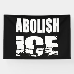 Banderoles Abolir l'ICE