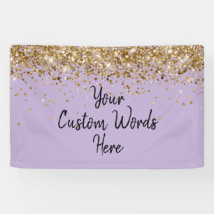 Banderoles Accessoire personnalisé de fête d'anniversaire vio