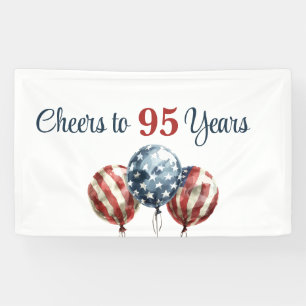 Banderoles Acclamations personnalisées pour les 95 ans de fêt