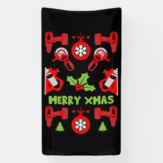 Banderoles Accueil Amélioration Cadeaux de Noël (Verticale)