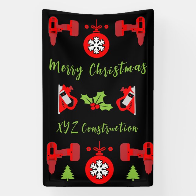 Banderoles Accueil Amélioration Cadeaux de Noël (Verticale)