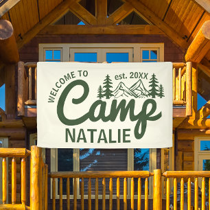 Banderoles Accueil Cool du Camp Bachelorette personnalisé
