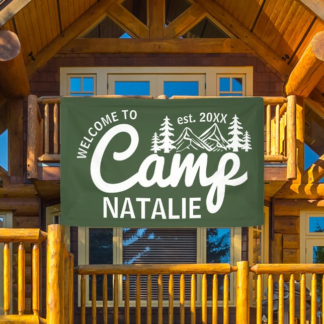 Banderoles Accueil Cool du Camp Bachelorette personnalisé (Créateur téléchargé)