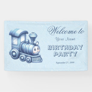 Banderoles Accueil d'anniversaire du Train Bleu