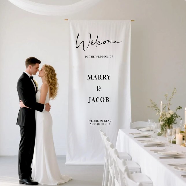 Banderoles Accueil de la fête de répétition Mariage personnal (Créateur téléchargé)