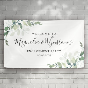 Banderoles Accueil de la partie d'engagement Eucalyptus coule