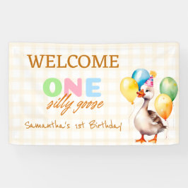 Banderoles Accueil du 1er anniversaire de la mignonne One Sil