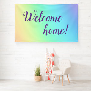 Banderoles Accueil Pastel Rainbow
