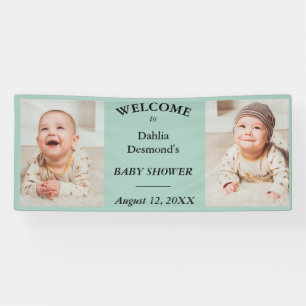 Banderoles Accueil personnalisé du Baby shower de Dahlia Davi