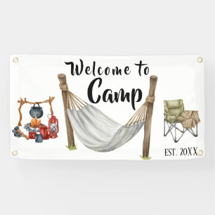Banderoles Accueil personnalisé du camp