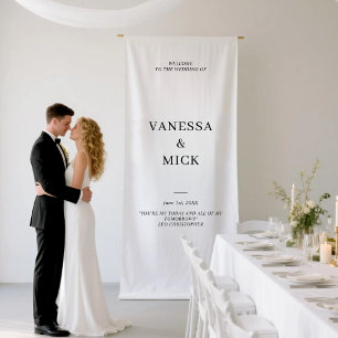 Banderoles Accueil personnalisé Mariage  Fête de mariage pers