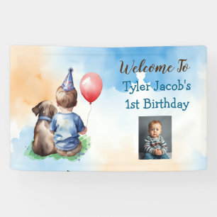 Banderoles Accueil personnalisé pour le 1er anniversaire du b