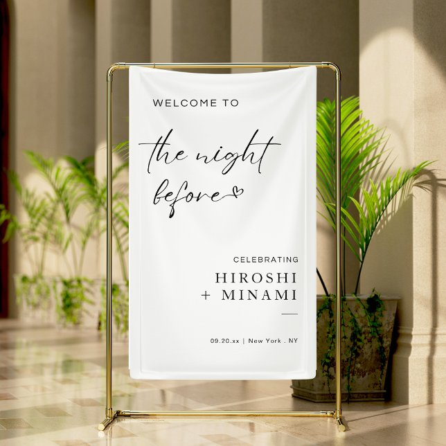 Banderoles Accueil Simple À La Nuit Avant (Créateur téléchargé)