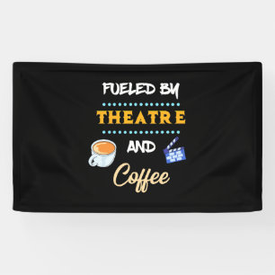 Banderoles Acteur Alimenté Par Café De Théâtre