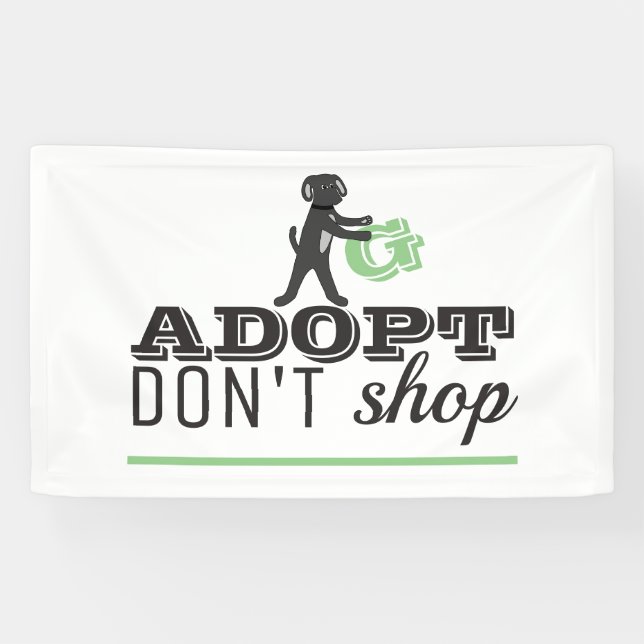 Banderoles Adopter Ne pas Acheter (Horizontal)