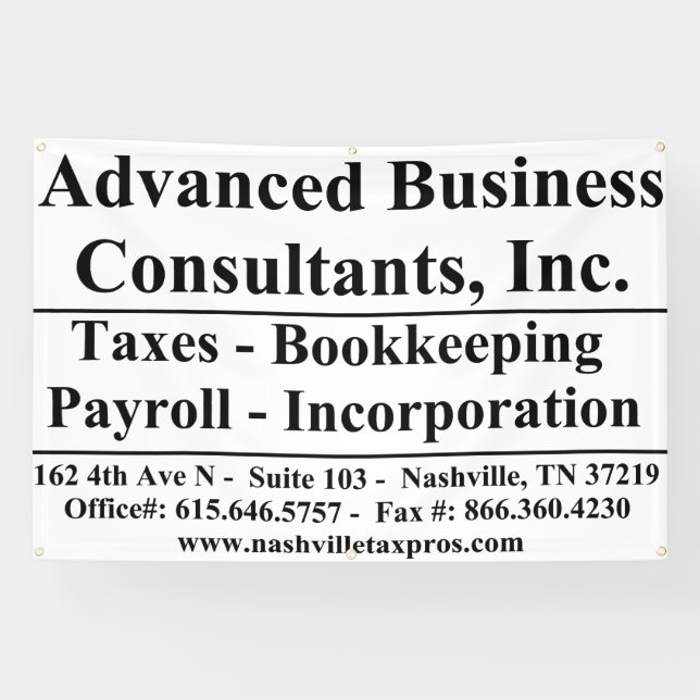 Banderoles Advanced Business (Horizontal)