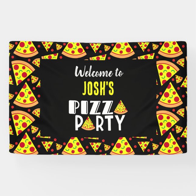 Banderoles Affiche de bienvenue de fête d'anniversaire de Piz (Horizontal)