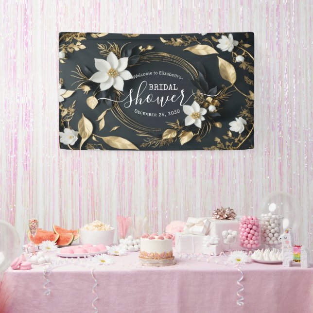 Banderoles Affiche de bienvenue de Fête des mariées de couron (Fête)