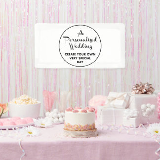 Banderoles Affiche de bienvenue de mariage personnalisée 1' x