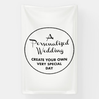 Banderoles Affiche de bienvenue de mariage personnalisée 4' x