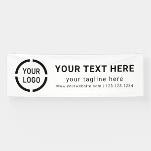 Banderoles Affiche des événements du logo de la société perso