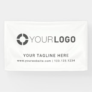 Banderoles Affiche des événements du logo de la société perso