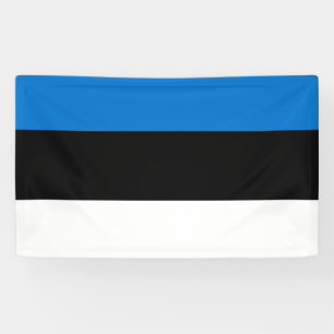 Banderoles Afficher fièrement le drapeau national de l'Estoni