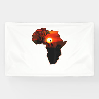Banderoles Afrique T Carte Chemise De L'Afrique Le Soleil Sud
