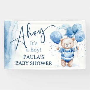 Banderoles Ahoy C'est un Baby shower nautique mignon garçon