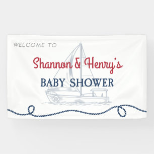 Banderoles Ahoy C'est un garçon Baby shower nautique Bienvenu