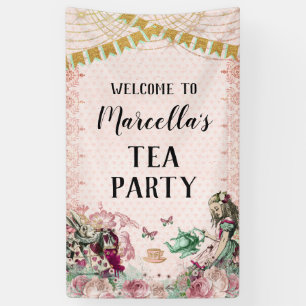 Banderoles Alice au pays des merveilles Tea Party Blush & Min