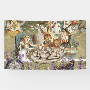 Banderoles Alice Aventures Classique Wonderland Tea Party