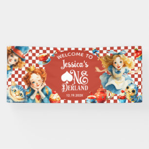 Banderoles Alice festive dans ONEDERLAND 1er Anniversaire BIE