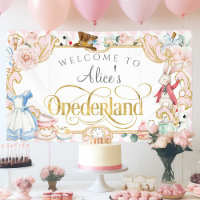 Alice's Onederland fille 1er anniversaire en toile