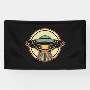 Banderoles Alien UFO rétro