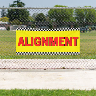 Banderoles Alignement avant Atelier Automobile Grand Jaune