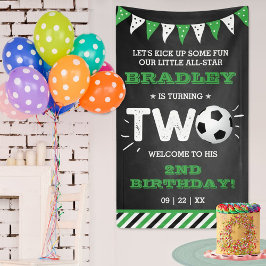Banderoles All-star Soccer Ball 2e anniversaire Bienvenue